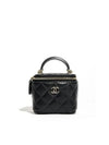 Vanity Lambskin Champagne Gold Chain Small Cross Bag Black - CHANEL - BALAAN 2