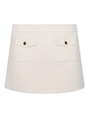 Bandeau Boutis Cotton A-Line Skirt Creme - CELINE - BALAAN 1