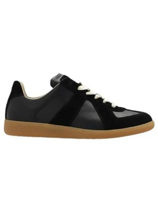 Replica Calfskin Low Top Sneakers Black - MAISON MARGIELA - BALAAN 2