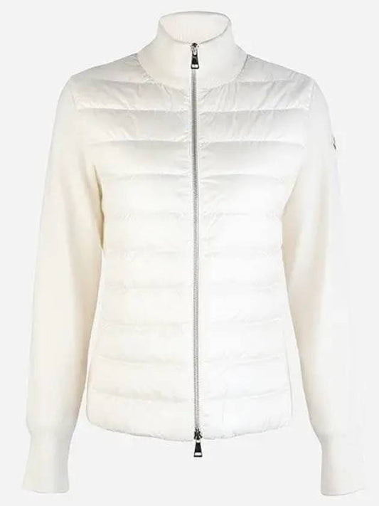 9B00014 M1131 030 Tricot Women s Padded Mix Jacket White 1063834 - MONCLER - BALAAN 1