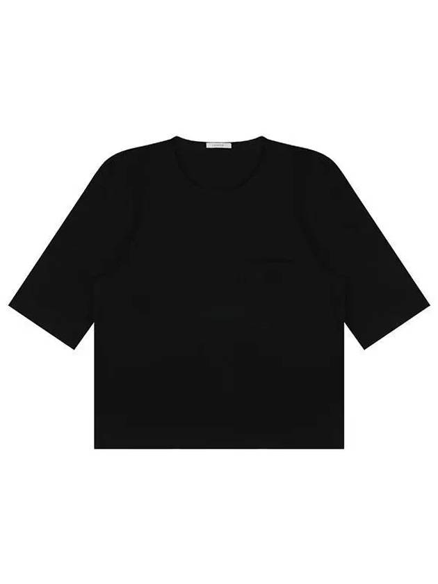 Boxy Short Sleeve T-Shirt Black - LEMAIRE - BALAAN 2