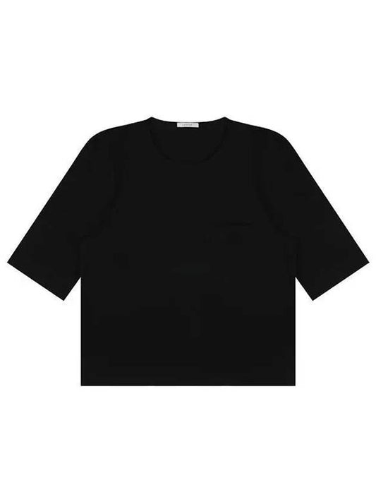 Boxy Short Sleeve T-Shirt Black - LEMAIRE - BALAAN 2