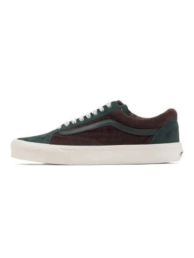 Old Skool Pig Suede Low Top Sneakers Green Brown - VANS - BALAAN 2