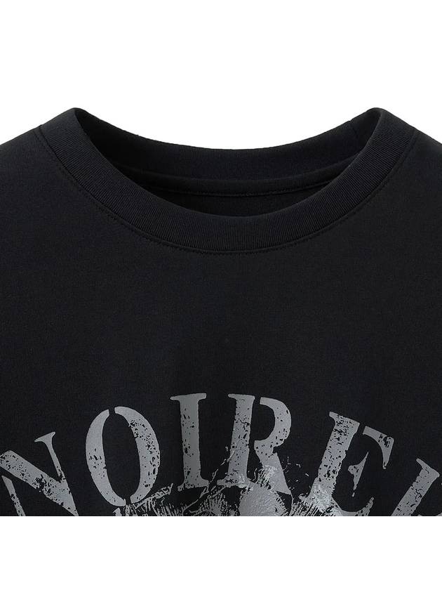 Archive Print Short Sleeve T-Shirt Black - NOIRER - BALAAN 5