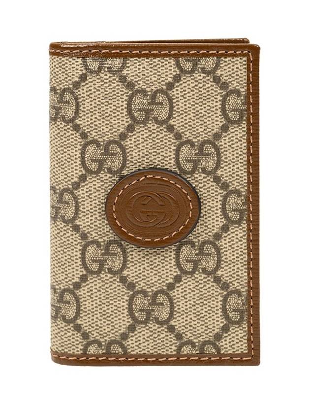 GG Supreme Card Wallet Brown - GUCCI - BALAAN 2