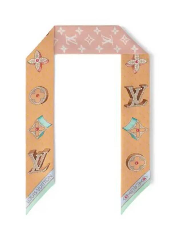 Monogram LV Locks Nano Scarf Beige - LOUIS VUITTON - BALAAN 2