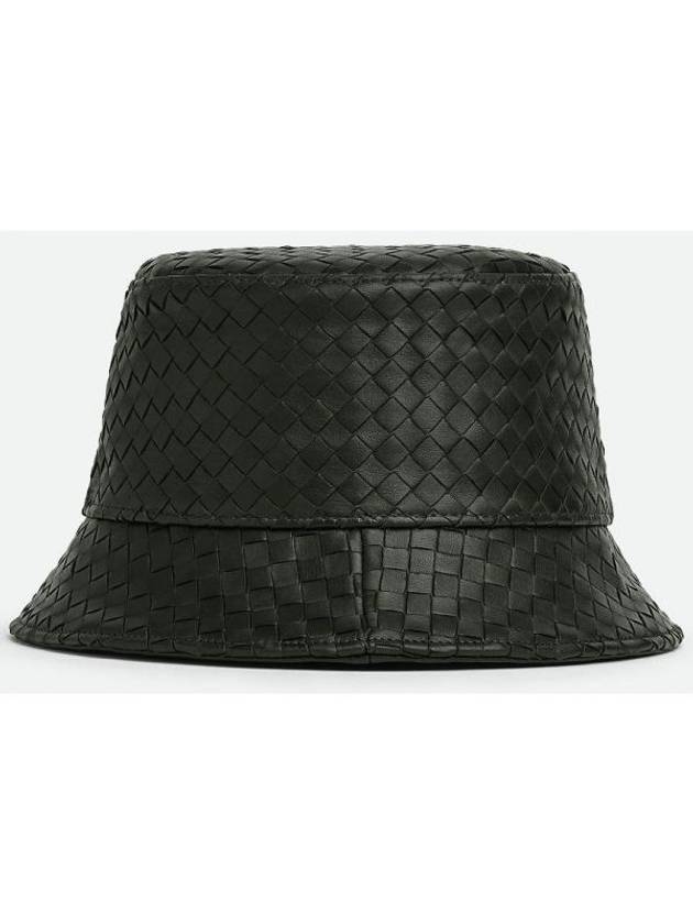 Intrecciato Leather Bucket Hat Brown - BOTTEGA VENETA - BALAAN 2