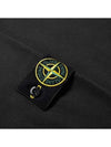 Waffen Patch Crew Neck Long Sleeve T-Shirt Black - STONE ISLAND - BALAAN.