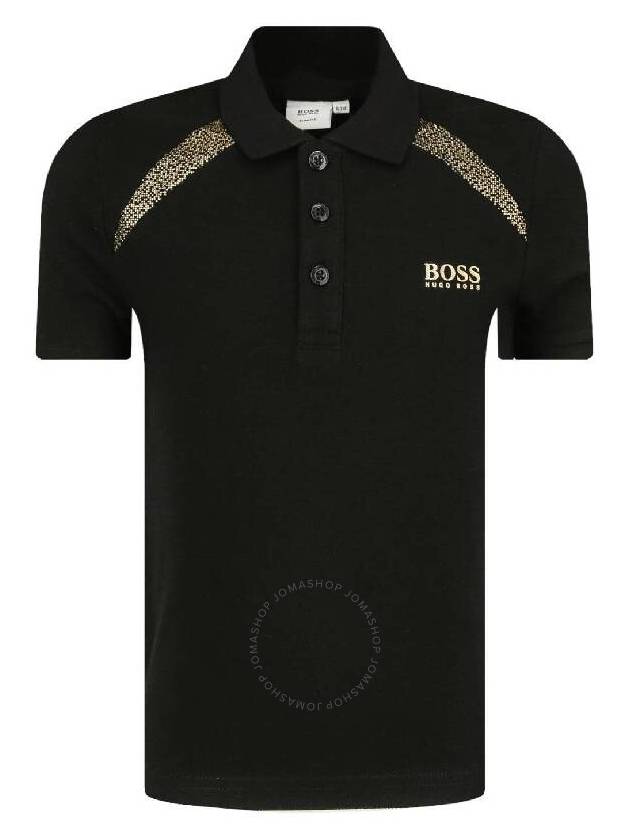 Hugo Boss Logo-Printed Cotton Polo Shirt, Size 12 - HUGO BOSS - BALAAN 1