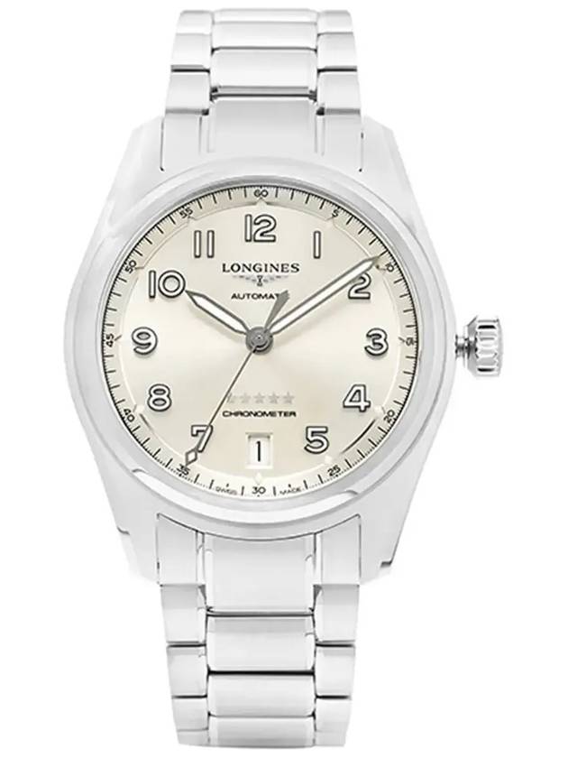 Spirit Stainless Steel Automatic Watch Champagne - LONGINES - BALAAN 5