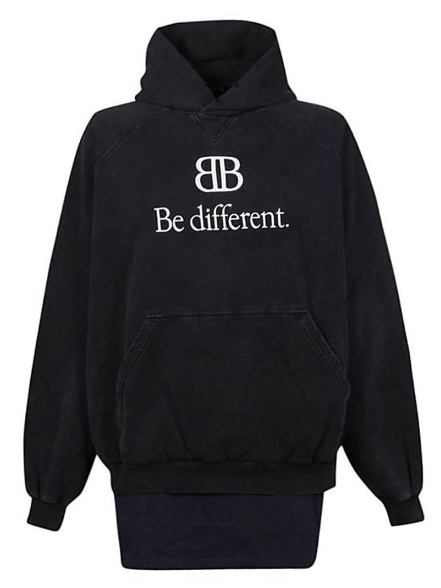 BB Logo Hoodie Black - BALENCIAGA - BALAAN 2