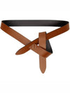 Lecce Note Leather Belt Black - ISABEL MARANT - BALAAN 2