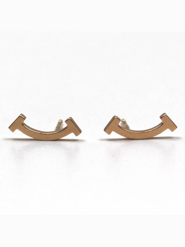 T smile earrings rose gold 36667249 - TIFFANY & CO. - BALAAN 1