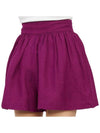 Women's Viscose Shorts Purple - VANESSA BRUNO - BALAAN 11