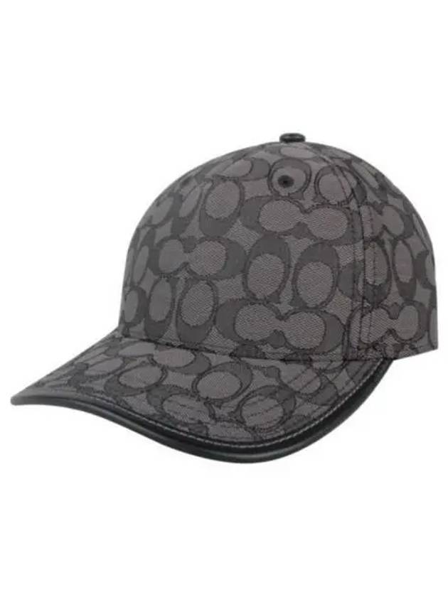 Signature Jacquard Ball Cap Grey - COACH - BALAAN 2