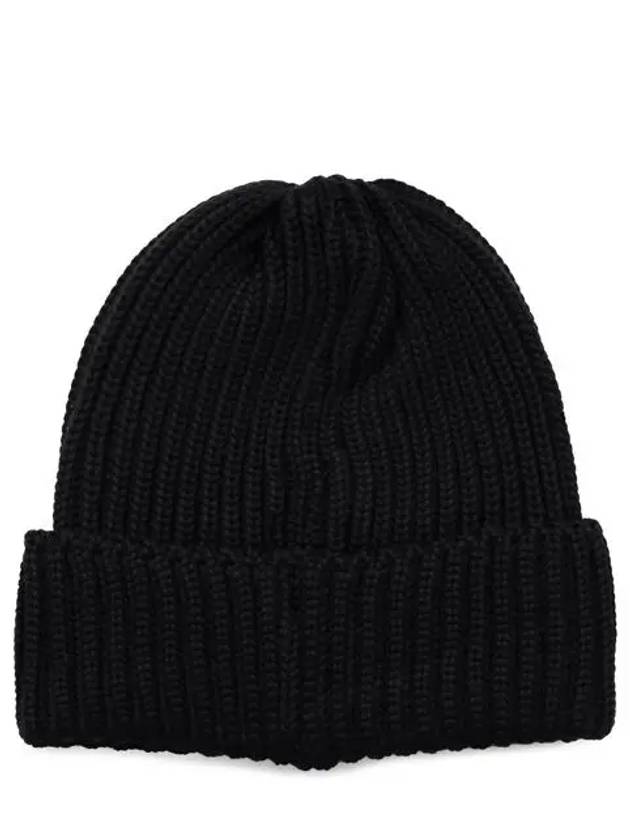 23FW black logo wool beanie NS064 BLACK - NEEDLES - BALAAN 2