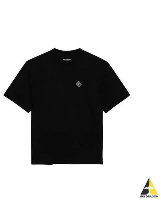 Cultivate Logo Short Sleeve T Shirt Black I03065889 - CARHARTT - BALAAN 1