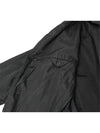 Men's Wrinkle Processing Waterproof Fabric Coat Black UGV209 - PRADA - BALAAN 5