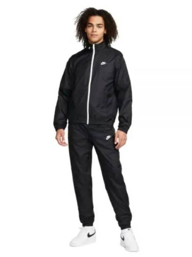 Club Lined Woven Tracksuit Black - NIKE - BALAAN 2