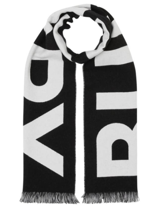 Big Logo Scarf Black - BURBERRY - BALAAN 1