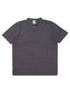 Men's Open Collar Short Sleeve Knit Gray SW22ESW02GE - SOLEW - BALAAN 1