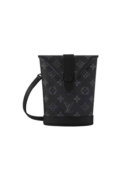 Envelope Monogram Eclipse Coated Canvas Pouch Bag - LOUIS VUITTON - BALAAN 1