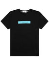 Micro Logo Print Short Sleeve T-shirt Black - STONE ISLAND - BALAAN 2