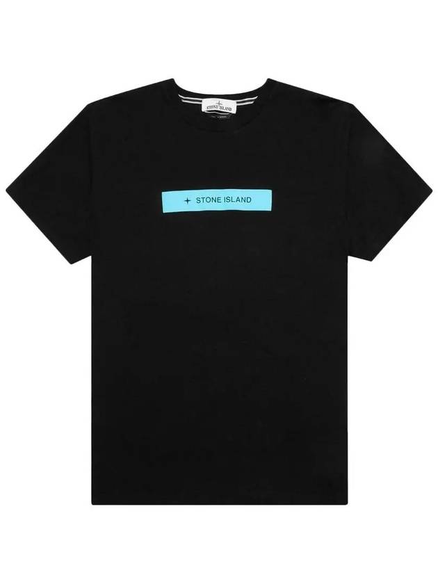 Micro Logo Print Short Sleeve T-shirt Black - STONE ISLAND - BALAAN 2