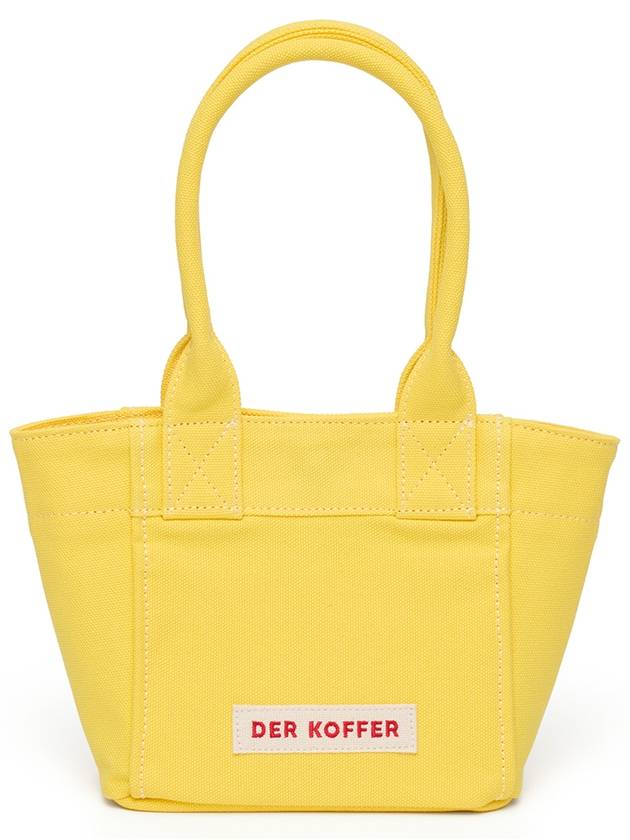 Shopper Canvas Mini Tote Bag Neon Yellow - DER KOFFER - BALAAN 2