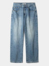 DPT 004 Damaged washed denim pants Medium blue - INDUST - BALAAN 7