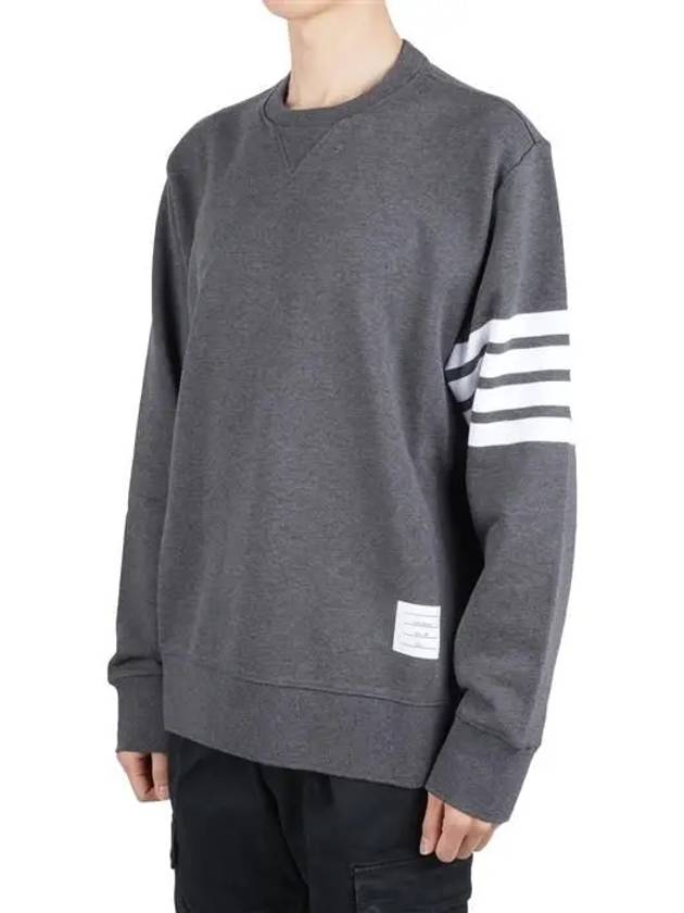 4 Bar Loopback Jersey Sweatshirt Dark Grey - THOM BROWNE - BALAAN 2