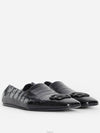 Men's Cozy BB Crocodile Loafers Black - BALENCIAGA - BALAAN.