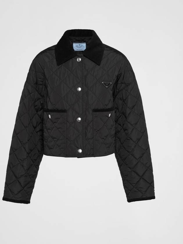 Re nylon quilted jacket - PRADA - BALAAN 1