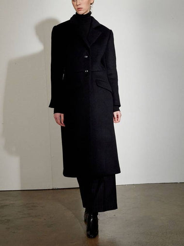 Cashmere Dor Coat Black - DEFEMME - BALAAN 1