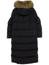 1C00058 57843 999 GUIMAUVE Long Padding Black - MONCLER - BALAAN 4