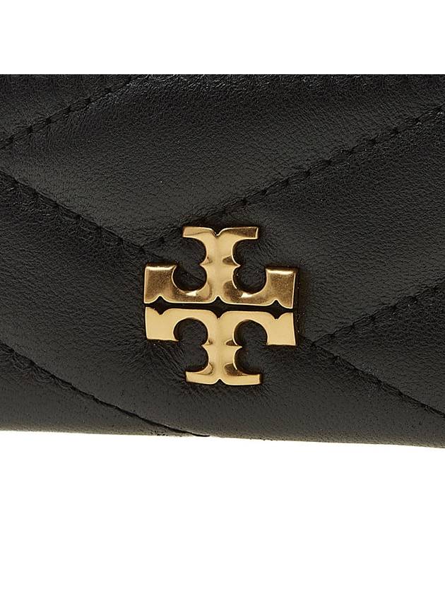 Kira Chevron Logo Card Wallet Black - TORY BURCH - BALAAN 7