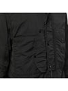 Chrome R Goggles Overshirt Hooded Jacket Black - CP COMPANY - BALAAN 7