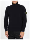 Wappen Patch Wool Turtleneck Black - STONE ISLAND - BALAAN 3