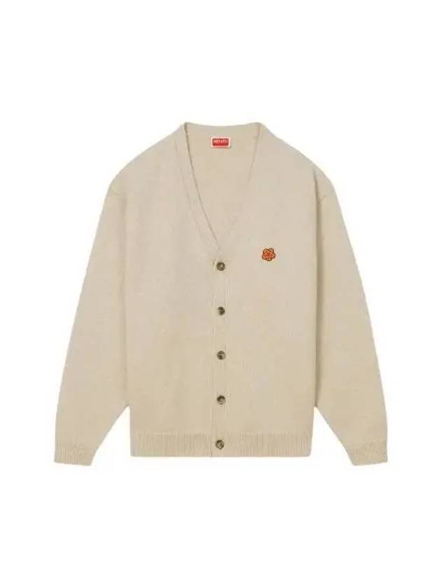 Bokeh Crest Cardigan Beige FE65CA4853LC11 271236 - KENZO - BALAAN 1