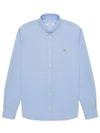 Small Fox Head Patch Classic Long Slevee Shirt Light Blue - MAISON KITSUNE - BALAAN 2