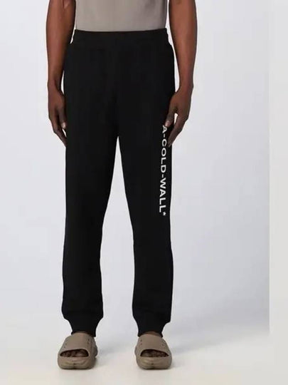 A COLD WALL Men s Black Essential Logo Sweatpants AC221MPT110I - A-COLD-WALL - BALAAN 2