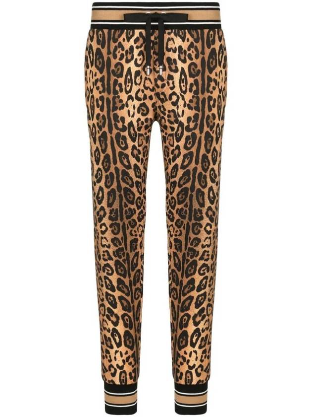 Leopard Print Track Pants GP07VTII7B4 - DOLCE&GABBANA - BALAAN 1