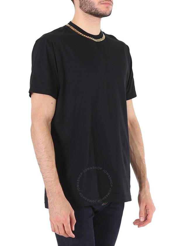 Burberry Men's Black Chain Detail T-shirt, Size XX-Small - BURBERRY - BALAAN 3