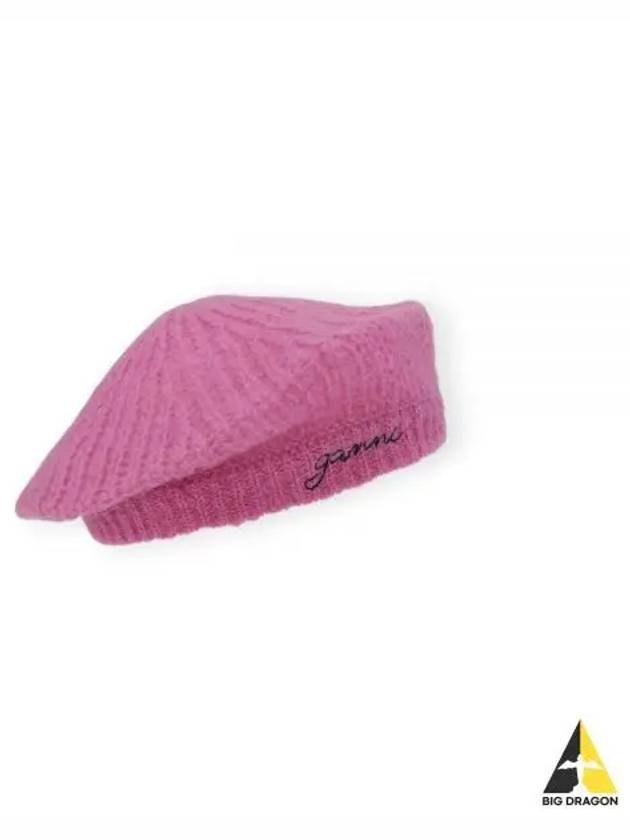 Mohair Beret Pink - GANNI - BALAAN 2