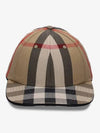 Detail Check Cotton Logo Ball Cap Beige - BURBERRY - BALAAN 2