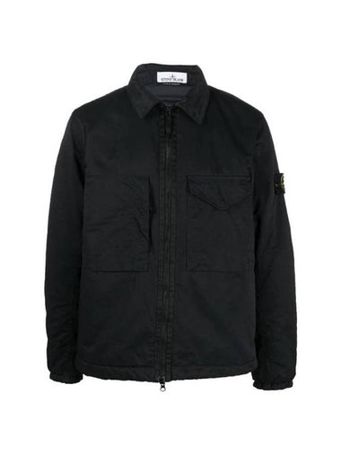 Opaque Nylon Twill with Primaloft Jacket Black - STONE ISLAND - BALAAN 1