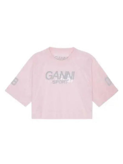 Active mesh cropped T shirt - GANNI - BALAAN 2