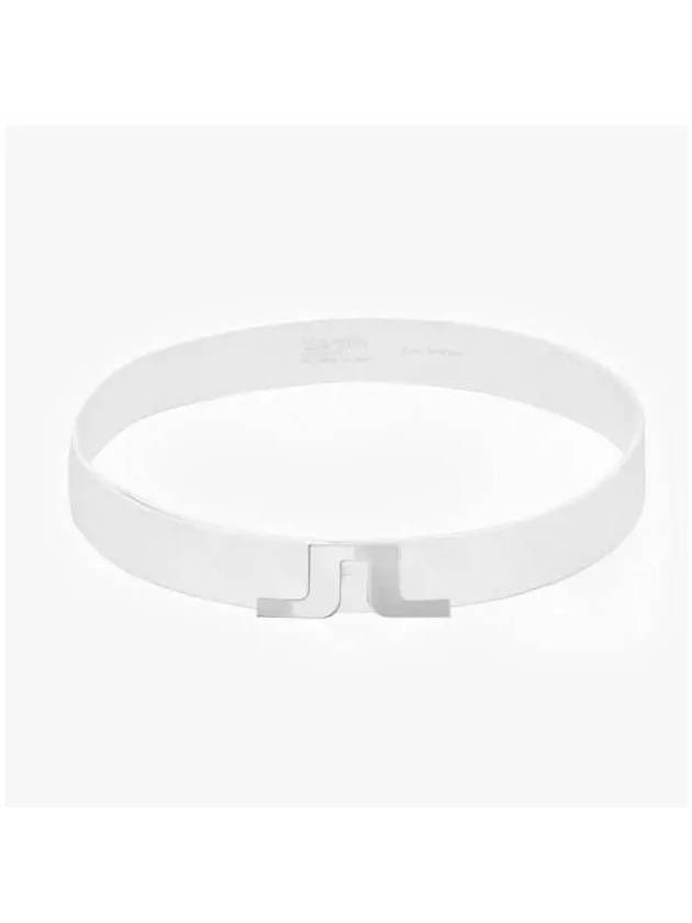 Bridger Leather Belt White - J.LINDEBERG - BALAAN 4