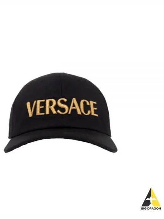 Embroidered Logo Ball Cap Black - VERSACE - BALAAN 2