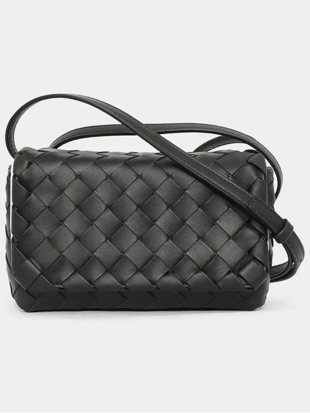 Intrecciato Mini Cross Bag Black - BOTTEGA VENETA - BALAAN 4